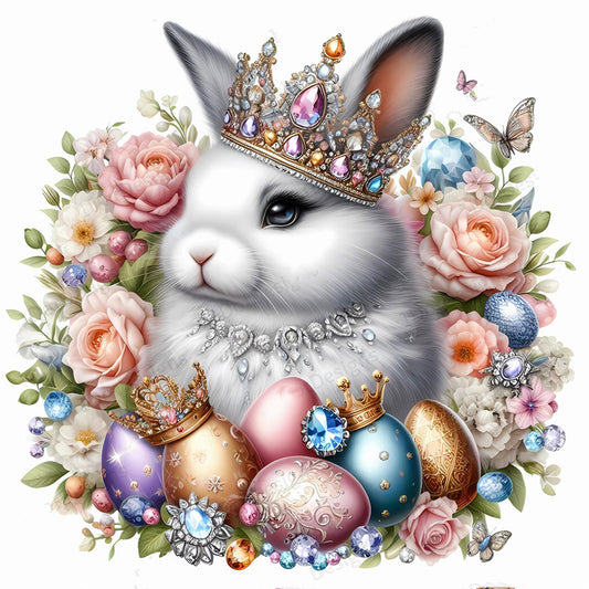 Jewelry Bunny - Full Round Drill Diamond Painting 30*30CM