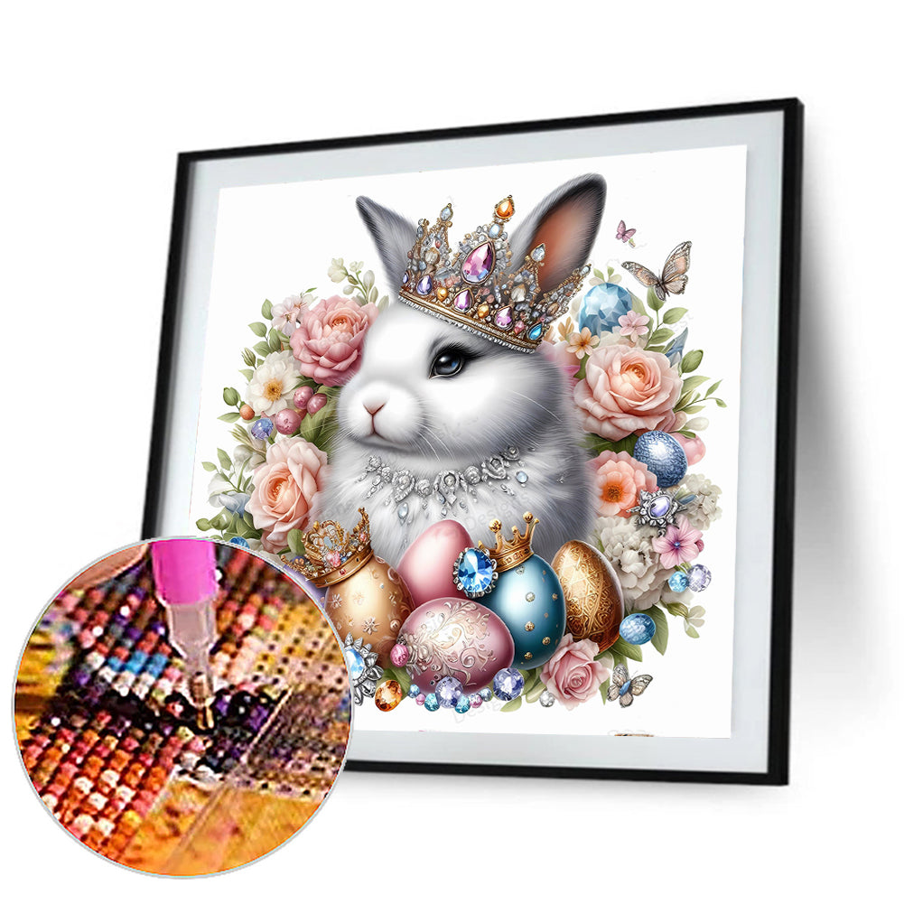 Jewelry Bunny - Full Round Drill Diamond Painting 30*30CM
