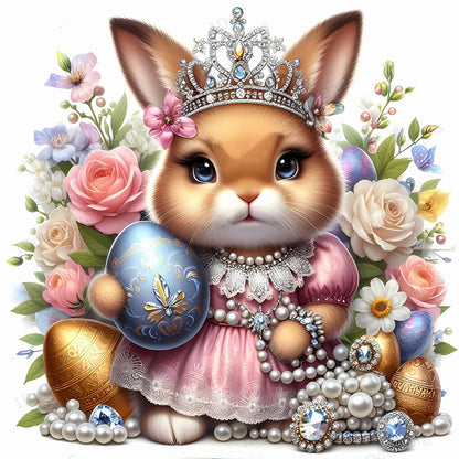 Jewelry Bunny - Full Round Drill Diamond Painting 30*30CM