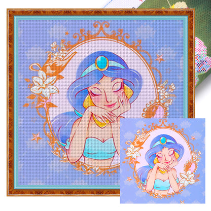 Disney Princess-Princess Jasmine - 11CT Stamped Cross Stitch 40*40CM