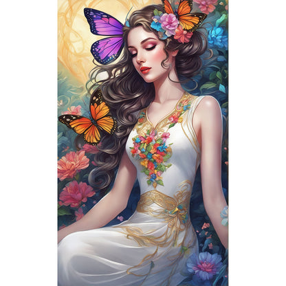 Butterfly Beauty - 11CT Stamped Cross Stitch 40*65CM