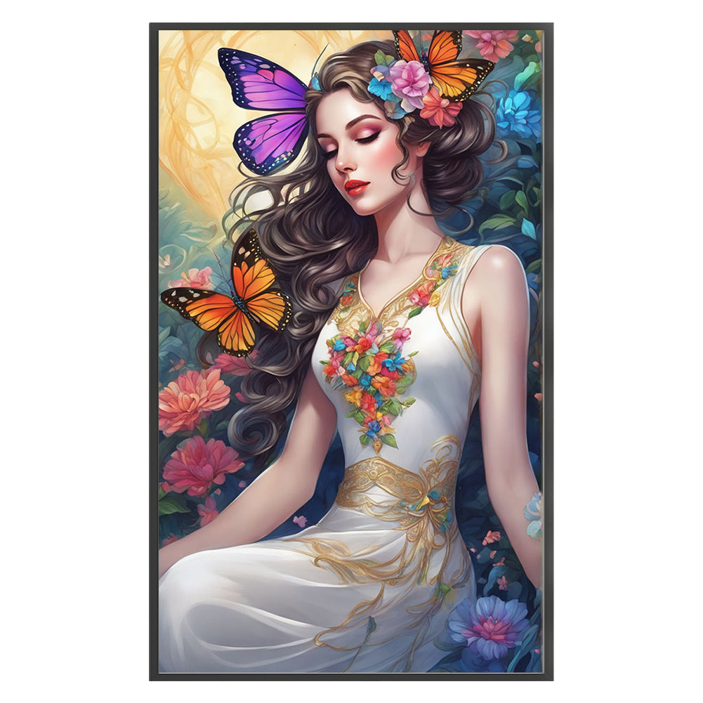 Butterfly Beauty - 11CT Stamped Cross Stitch 40*65CM