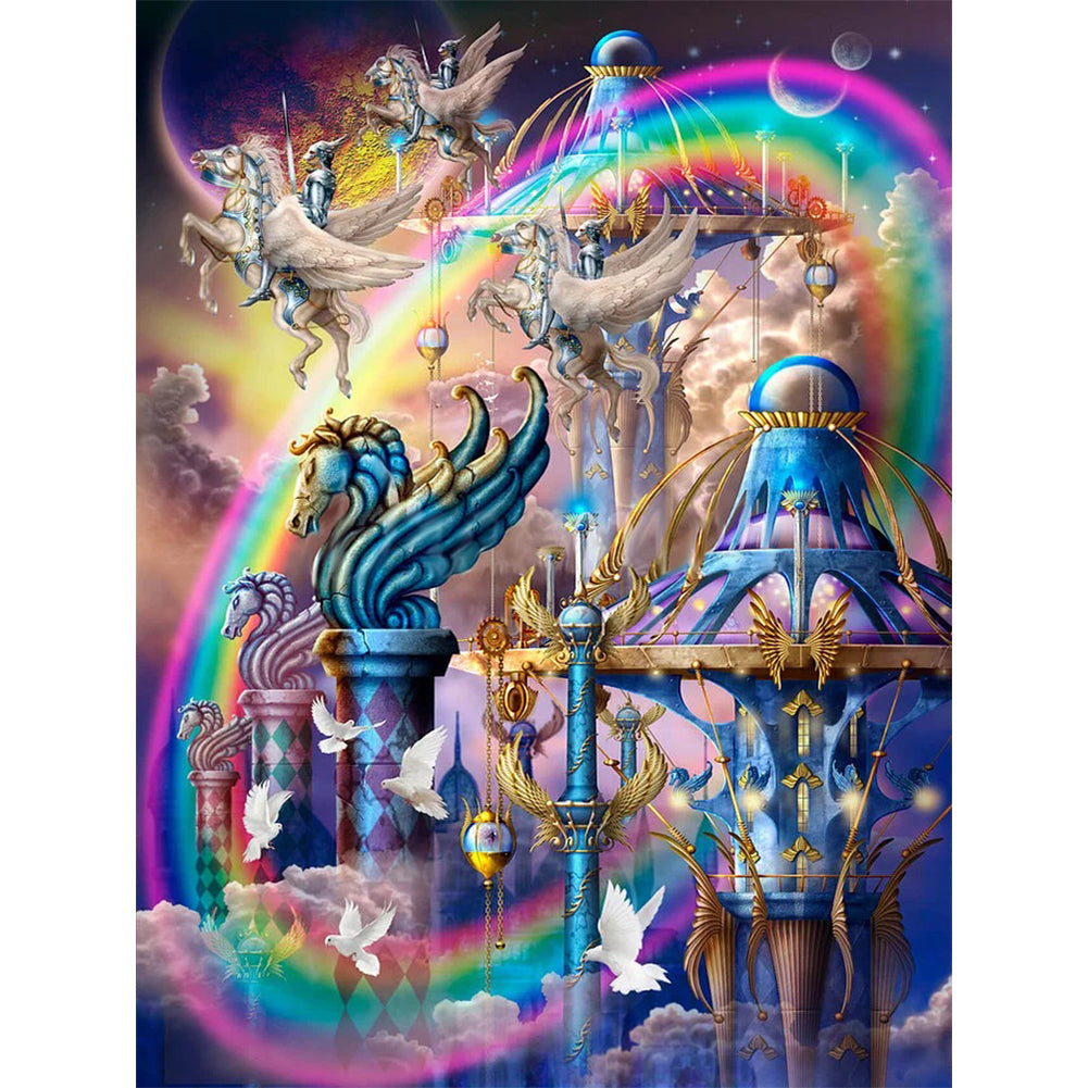 Fantasy Pegasus - 14CT Stamped Cross Stitch 60*80CM