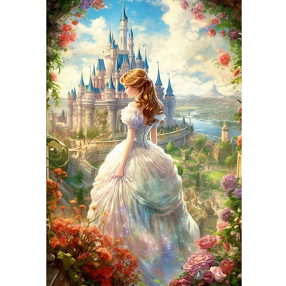 Princess In The Garden - 16CT Stamped Cross Stitch 40*60CM