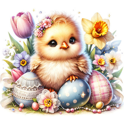 Easter Chick - Full Square Drill Diamond Painting 30*30CM