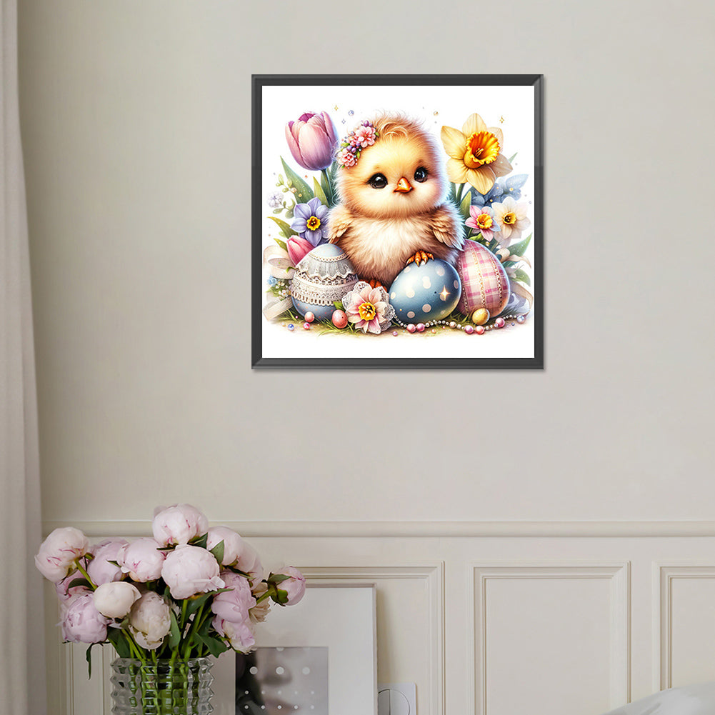 Easter Chick - Full Square Drill Diamond Painting 30*30CM