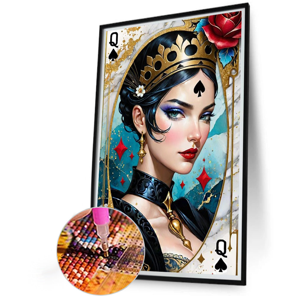 Jqk Poker Characters - Full Round Drill Diamond Painting 40*60CM