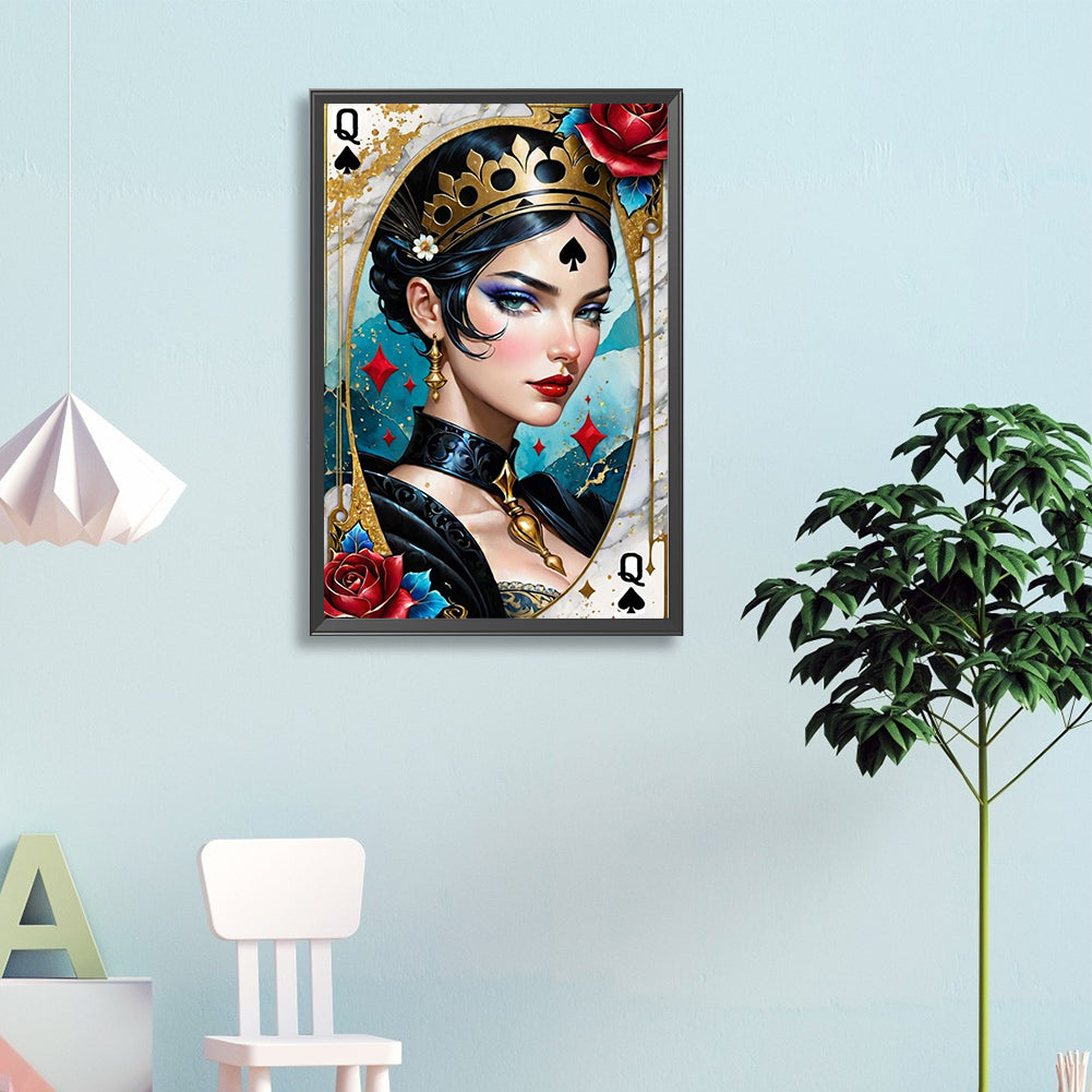 Jqk Poker Characters - Full Round Drill Diamond Painting 40*60CM