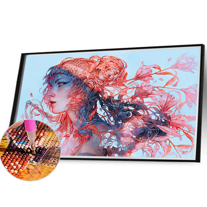 Beautiful Girl - Full Round Drill Diamond Painting 40*30CM