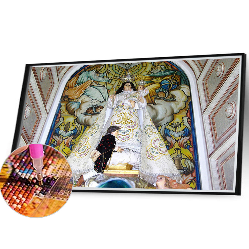 Our Lady - Full Round Drill Diamond Painting 40*30CM