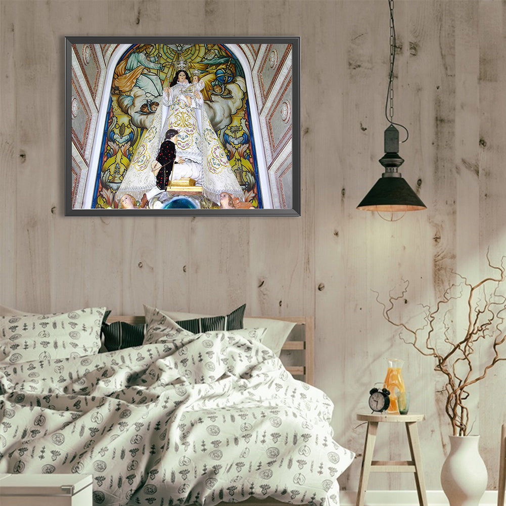 Our Lady - Full Round Drill Diamond Painting 40*30CM