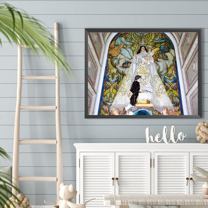 Our Lady - Full Round Drill Diamond Painting 40*30CM