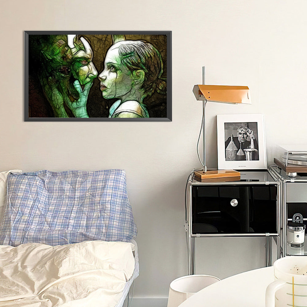 Blood Kiss - Full Round Drill Diamond Painting 50*30CM