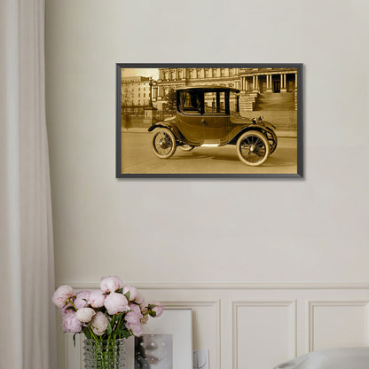 Ancient Locomotive - Full Round Drill Diamond Painting 50*30CM