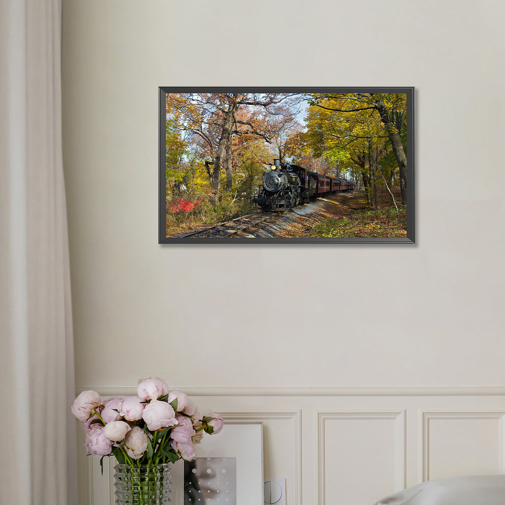 Train Locomotive - Full Round Drill Diamond Painting 50*30CM