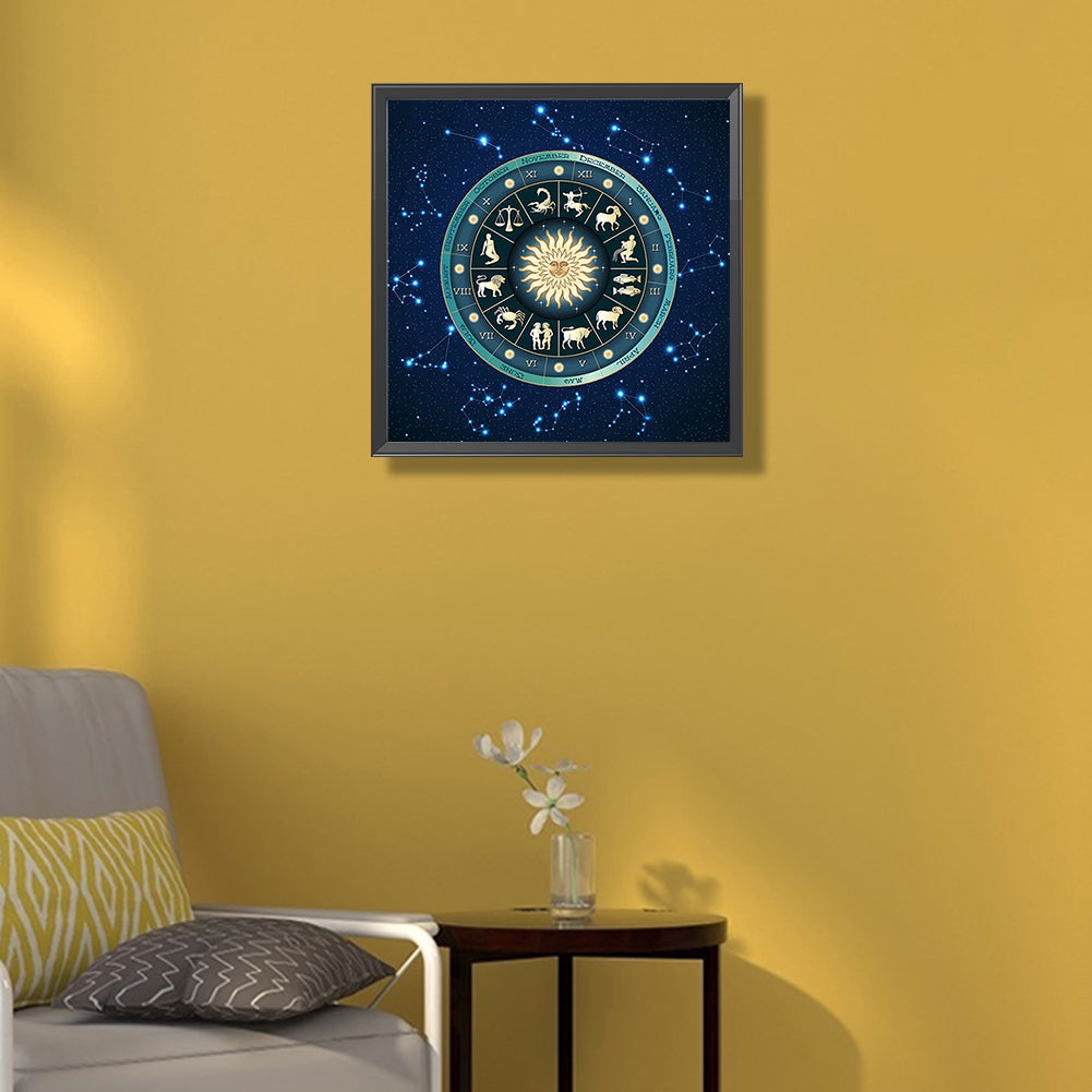 Twelve Constellations Horoscope - Full Round Drill Diamond Painting 50*50CM