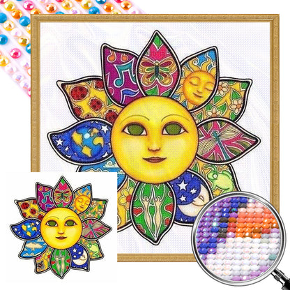 Flower Of The Sun - Full AB Round Drill Diamond Painting 40*40CM