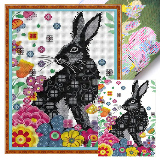Printed Bunny - 14CT Stamped Cross Stitch 29*41CM(Joy Sunday)