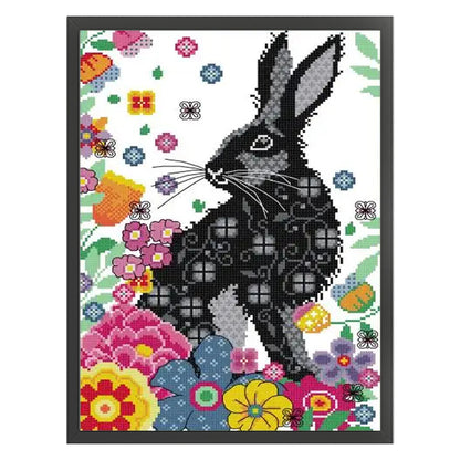 Printed Bunny - 14CT Stamped Cross Stitch 29*41CM(Joy Sunday)