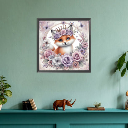 Rose Fox - Full Round Drill Diamond Painting 30*30CM