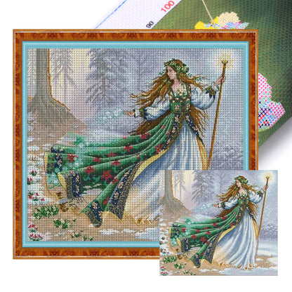 Forest Guardian - 14CT Stamped Cross Stitch 49*43CM(Joy Sunday)