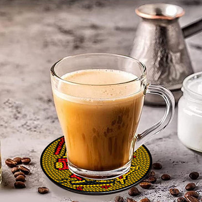 8Pcs Diamond Art Painting Coasters Craft Kit with Holder for Gift (Abstract Art)