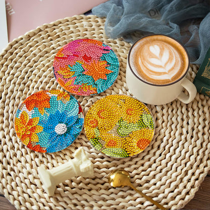 8Pcs Diamond Art Painting Coasters Craft Kit with Holder (St. Patrick Day Gnome)