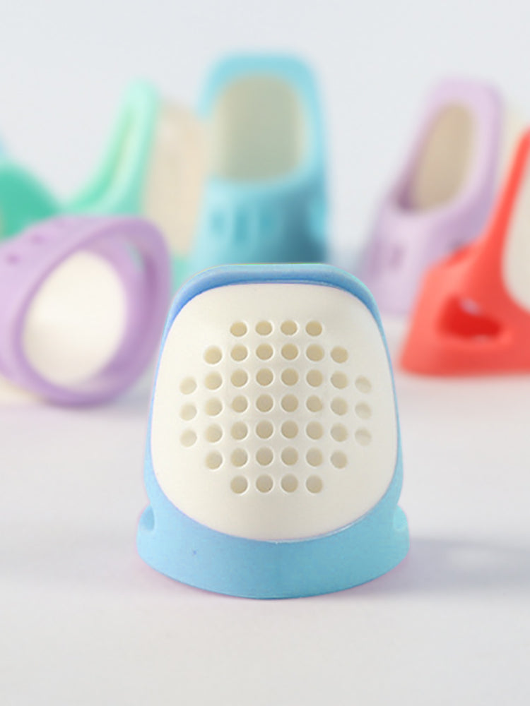 Sewing Thimble Finger Protector DIY Sewing Tool for Needlework (Blue Medium)