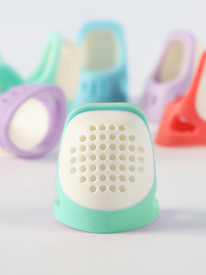 Sewing Thimble Finger Protector DIY Sewing Tool for Needlework (Green Small)