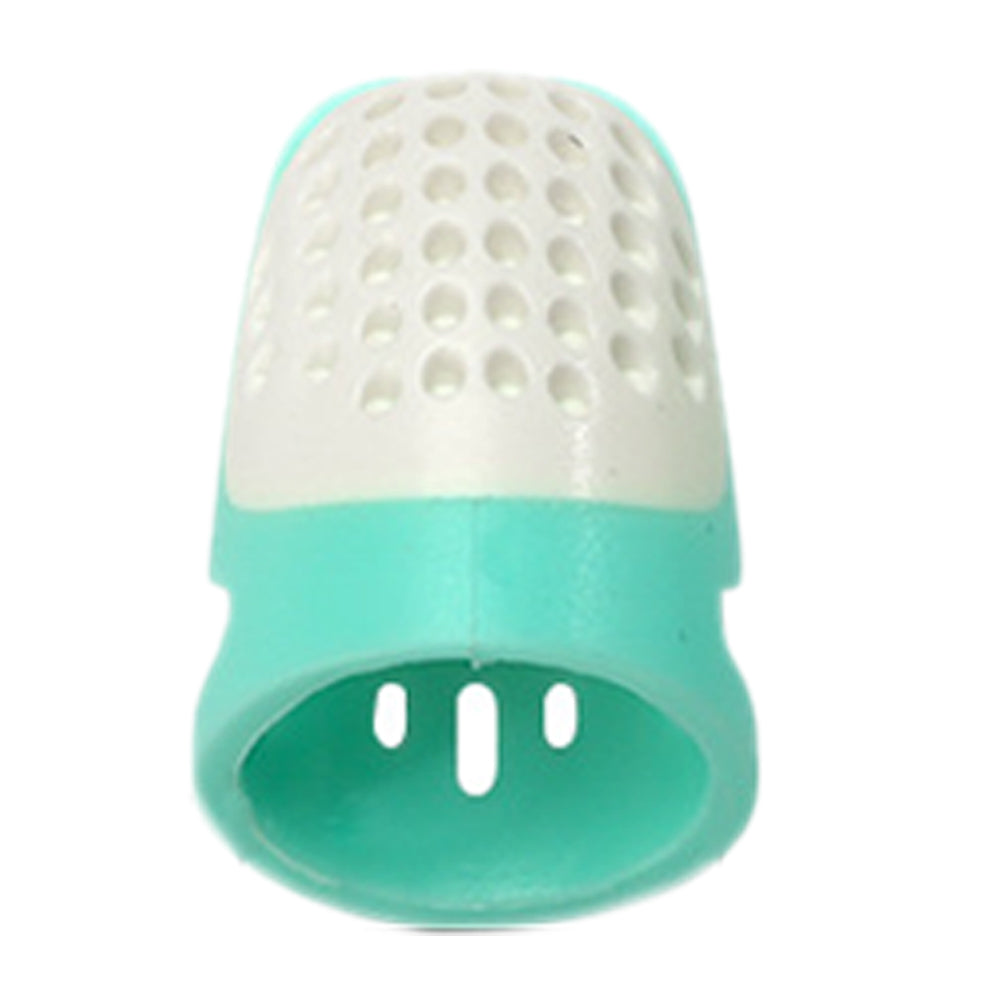 Sewing Thimble Finger Protector DIY Sewing Tool for Needlework (Green Medium)