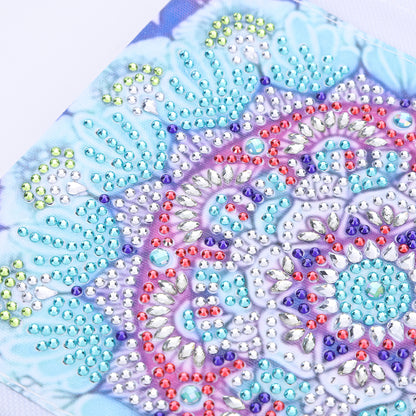 Special Shape DIY Diamond Painting Purses Diamond Art Clutch Bag (Blue Mandala)
