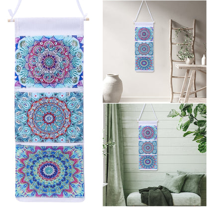 Special Shape DIY Diamond Painting Purses Diamond Art Clutch Bag (Blue Mandala)