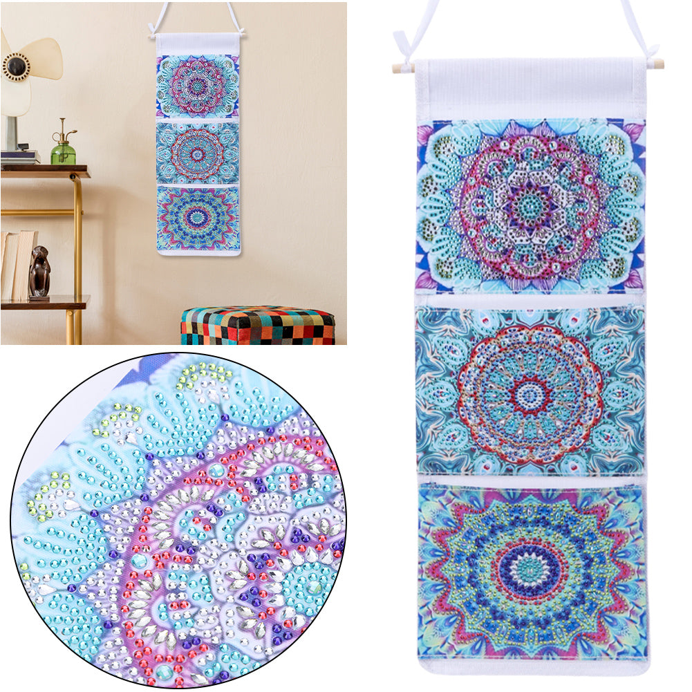 Special Shape DIY Diamond Painting Purses Diamond Art Clutch Bag (Blue Mandala)