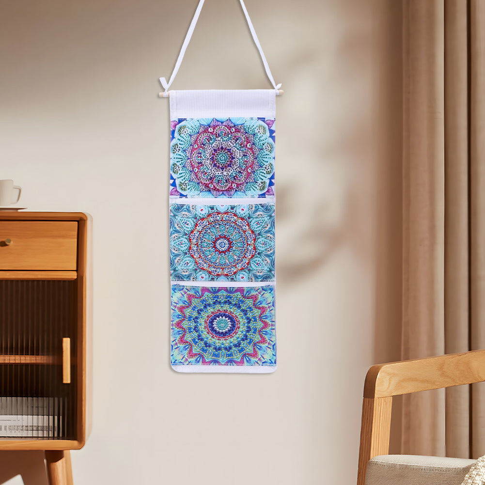 Special Shape DIY Diamond Painting Purses Diamond Art Clutch Bag (Blue Mandala)