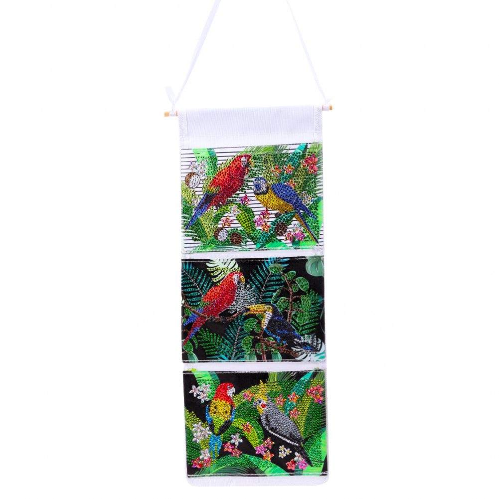 Special Shape DIY Diamond Painting Purses Diamond Art Clutch Bag (Garden Parrot)