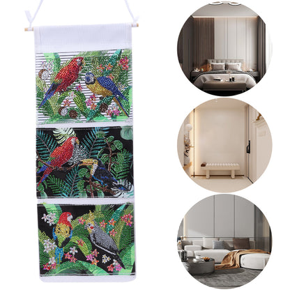 Special Shape DIY Diamond Painting Purses Diamond Art Clutch Bag (Garden Parrot)