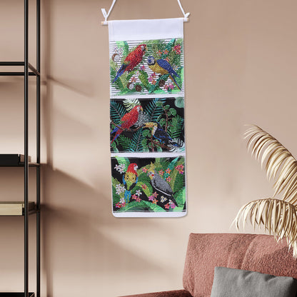 Special Shape DIY Diamond Painting Purses Diamond Art Clutch Bag (Garden Parrot)