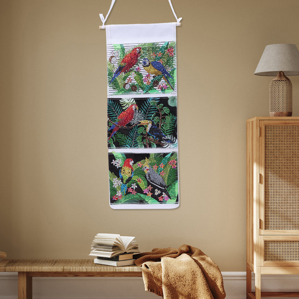 Special Shape DIY Diamond Painting Purses Diamond Art Clutch Bag (Garden Parrot)