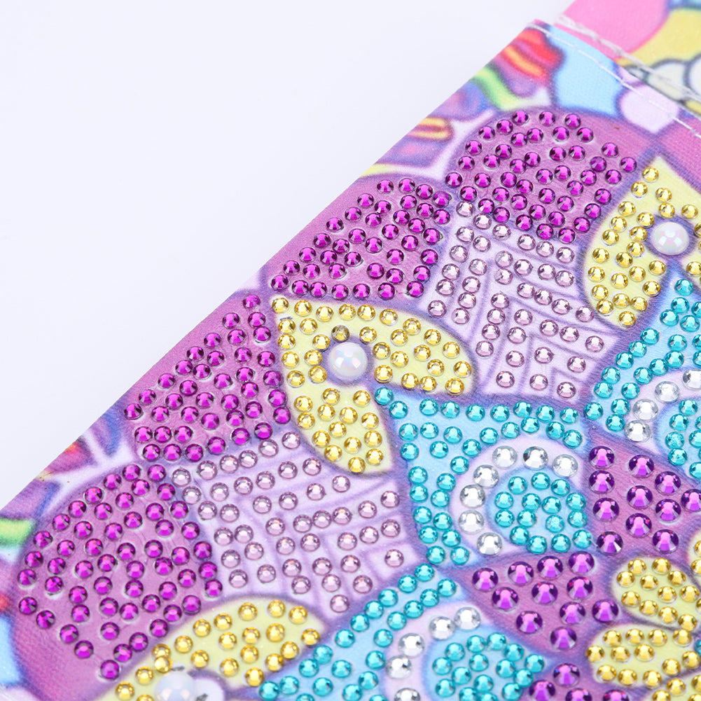 Special Shape DIY Diamond Painting Purses Diamond Art Clutch Bag (Pink Mandala)