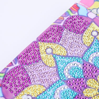 Special Shape DIY Diamond Painting Purses Diamond Art Clutch Bag (Pink Mandala)