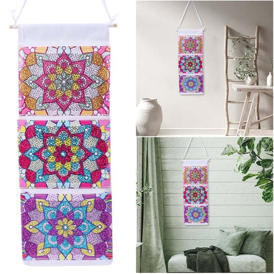 Special Shape DIY Diamond Painting Purses Diamond Art Clutch Bag (Pink Mandala)