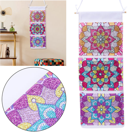 Special Shape DIY Diamond Painting Purses Diamond Art Clutch Bag (Pink Mandala)