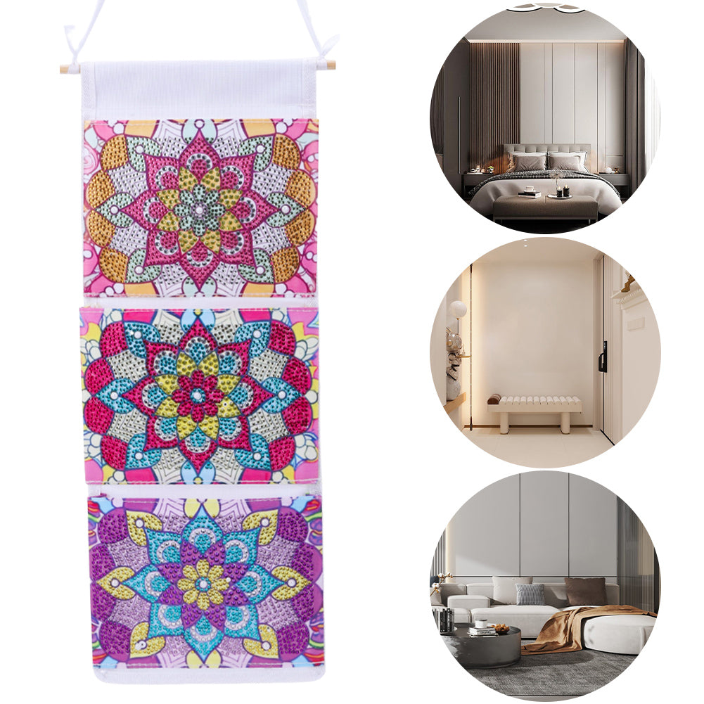 Special Shape DIY Diamond Painting Purses Diamond Art Clutch Bag (Pink Mandala)