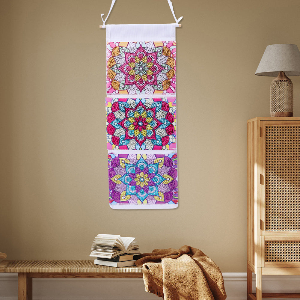 Special Shape DIY Diamond Painting Purses Diamond Art Clutch Bag (Pink Mandala)