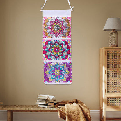 Special Shape DIY Diamond Painting Purses Diamond Art Clutch Bag (Pink Mandala)