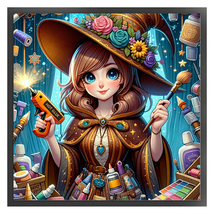 Witch - 11CT Stamped Cross Stitch 50*50CM