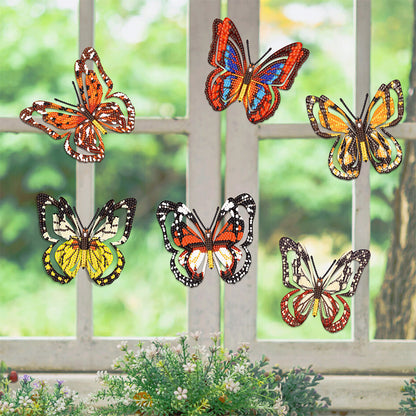 8Pcs Butterfly Kid Diamond Art Painting Stickers Kits Fun DIY Arts Crafts Paint