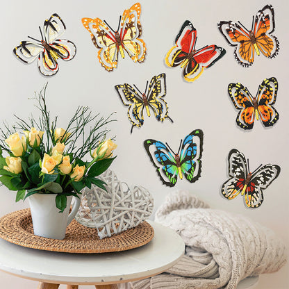8Pcs Butterfly Kid Diamond Art Painting Stickers Kits Fun DIY Arts Crafts Paint