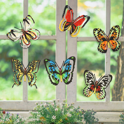 8Pcs Butterfly Kid Diamond Art Painting Stickers Kits Fun DIY Arts Crafts Paint