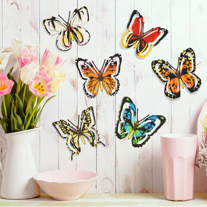 8Pcs Butterfly Kid Diamond Art Painting Stickers Kits Fun DIY Arts Crafts Paint